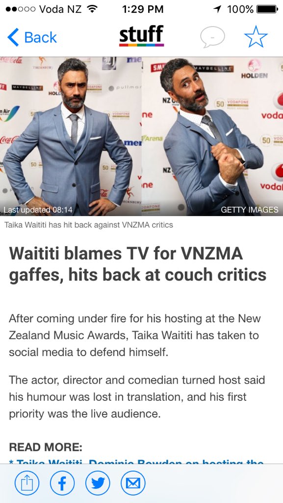 nathanmeffan's tweet photo. @TaikaWaititi close! For the record, I thought you were great! Not that my opinion to my 13 followers matters! https://t.co/aHVTK9DJXn