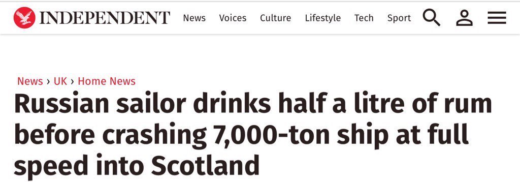 kinsellawarren's tweet photo. Best headline of the season. God bless what is left of Scotland. https://t.co/1crvSvYYa3