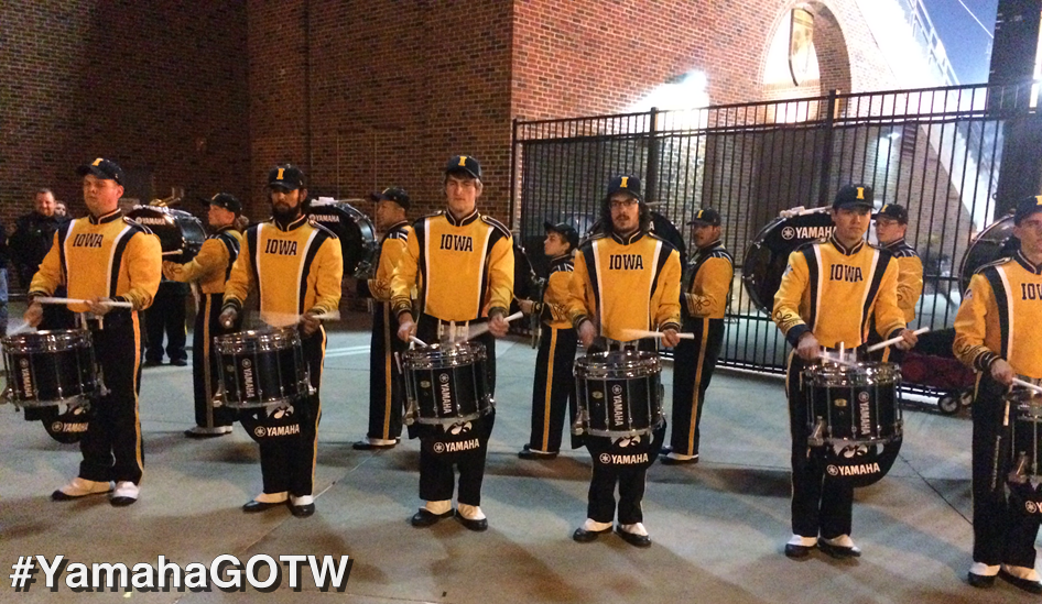 YamahaPerc's tweet photo. It isn't a proper #YamahaGOTW season #Until @drumhawks steps into the spotlight! Let's do this #Hawkeyes! https://t.co/zNbRftteMC