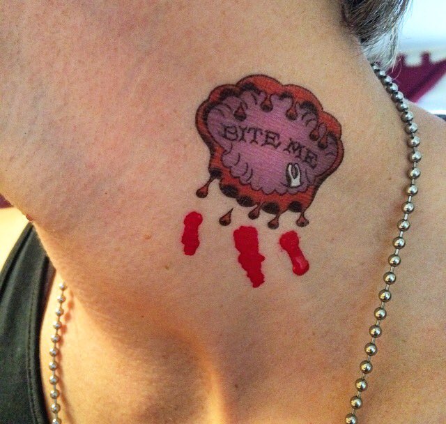 Necklace tattoo and kamon #tattoo #inked #necklace #necktattoo #inked... |  TikTok