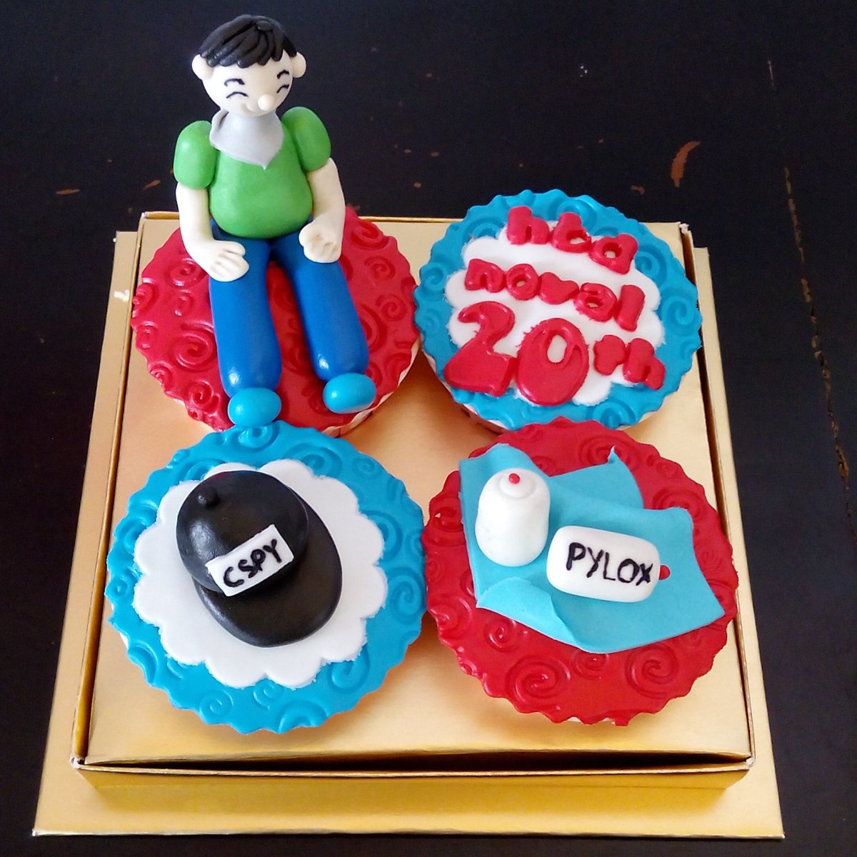 SnazzyCluster's tweet photo. Custom Cupcake 
theme : Boy 👦 https://t.co/5wGKeSriRC