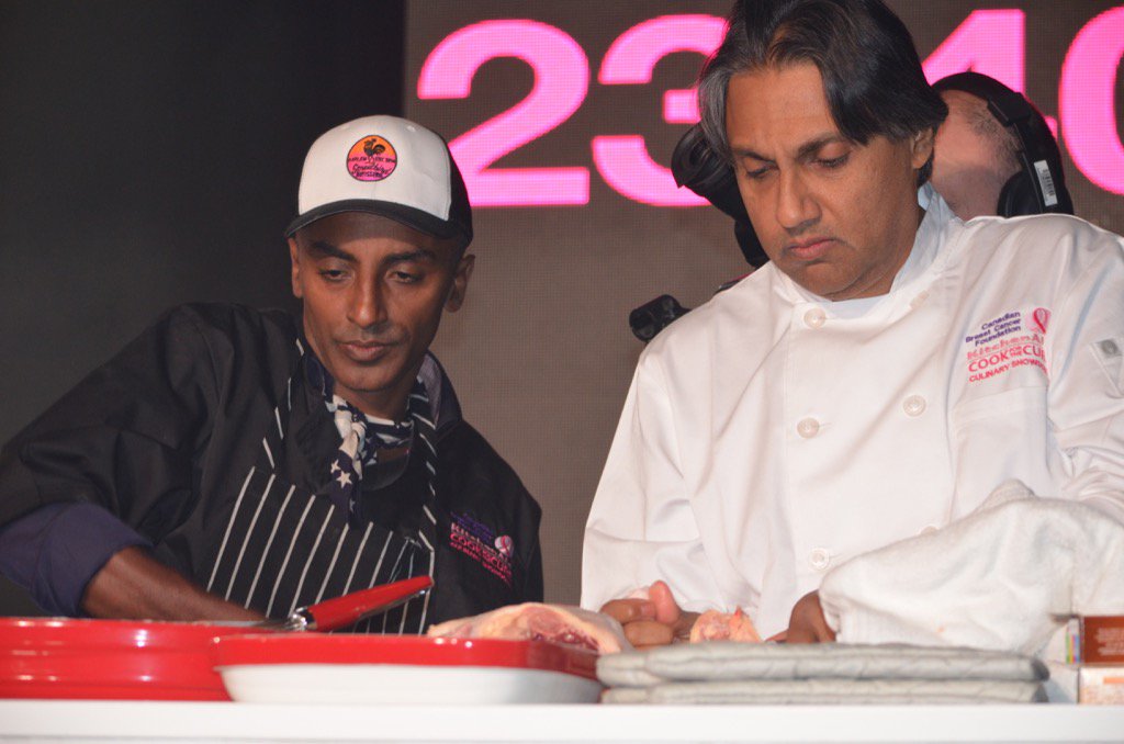 Chef_nucrad's tweet photo. @MarcusCooks Had a blast cooking with you @KitchenAid_CA @CBCF https://t.co/HttWTVAR0w
