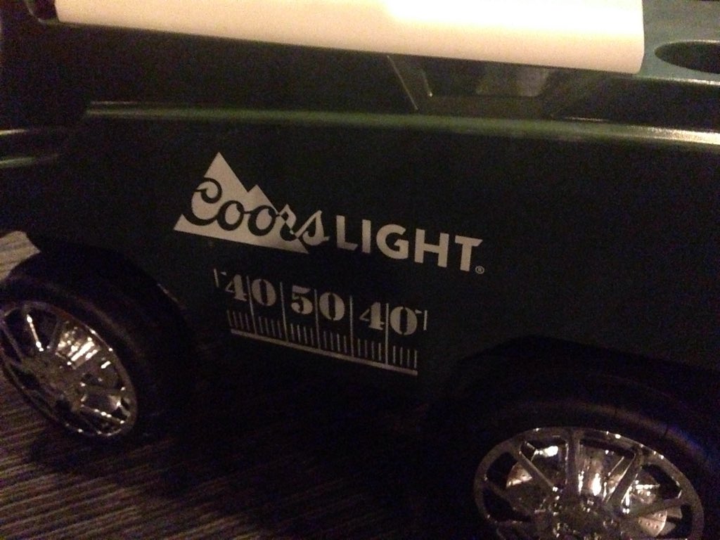 desabrey's tweet photo. Eric just won the drivable cooler from Coors! https://t.co/VAqZpbiVZq