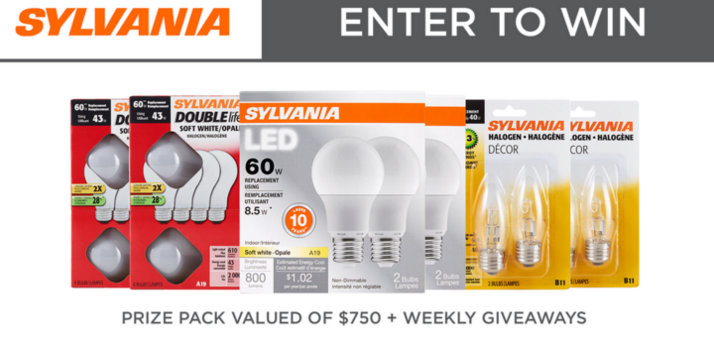 SYLVANIACanada's tweet photo. We're going to help with #LightingYourLife! Follow + RT to win a $500 Visa Gift Card + Lighting Prize Pack! https://t.co/4fWAqsvAYr