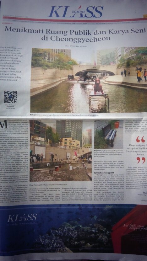 #paGIndonesia laporan dari Korea saat Festival Artup Cheonggyecheon Ryu oleh <a href="/kakaktian/">Krisis Iklim Nyata</a> bisa dibaca di <a href="/kompasklass/">Kompas KLASS</a>