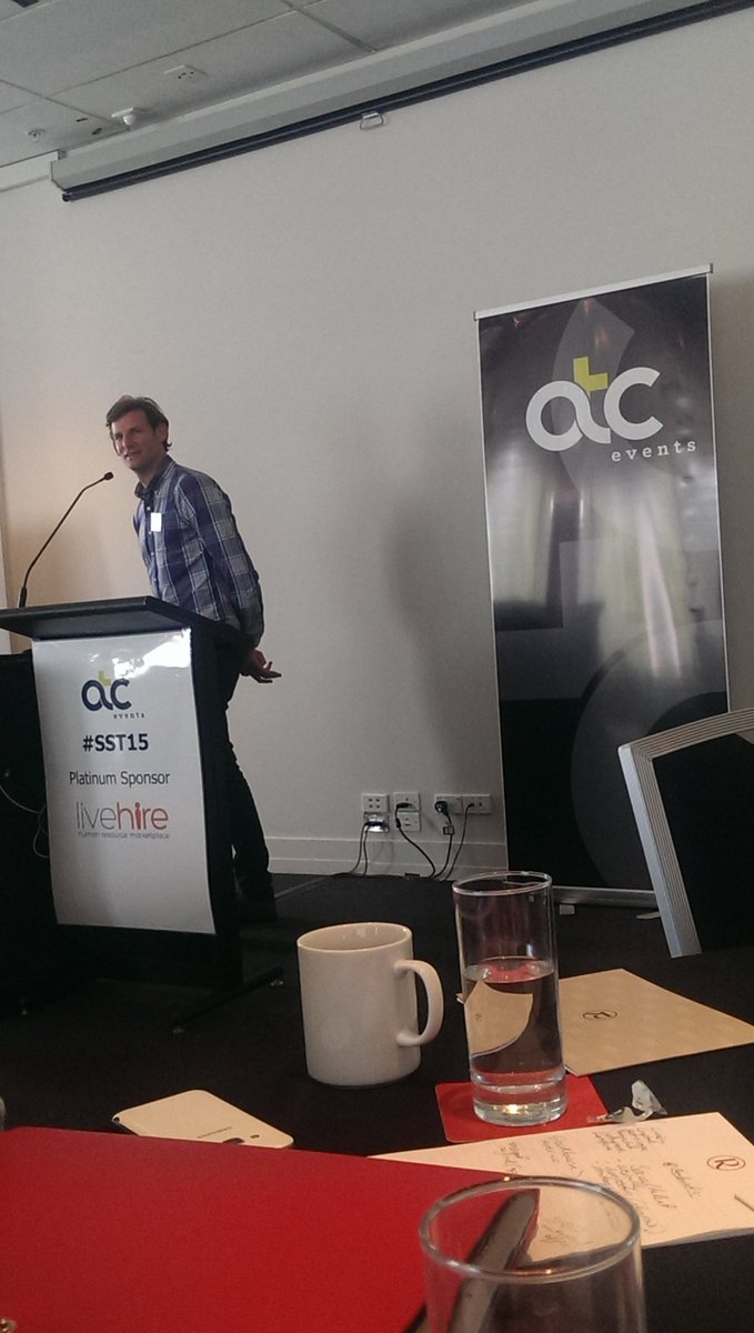 Hamish sharing his knowledge on engaging storytelling <a href="/PriceHamish/">Hamish Price</a> #SST15