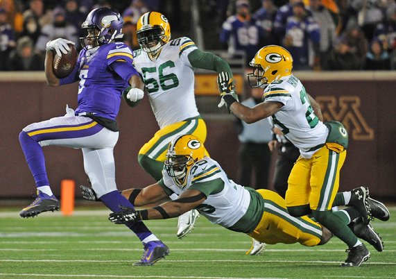 jmatthe79's tweet photo. #Packers defense was breathing down Teddy Bridgewater's neck all game.  #Vikings #VikingsvsPackers https://t.co/55AYwqNIwC