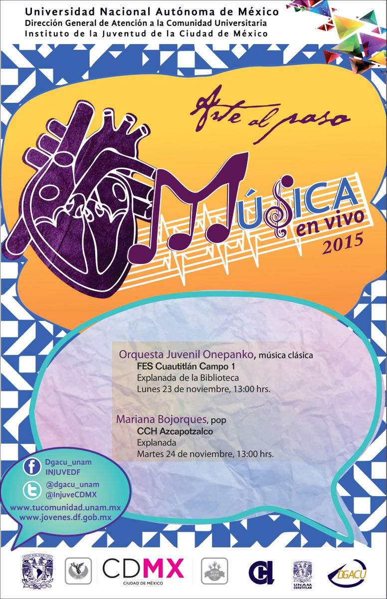 onepanko's tweet image. Queridos seguidores, ha llegado el último concierto de este 2015. Nos vemos en la @FESC_UNAM ¡No falten! :)