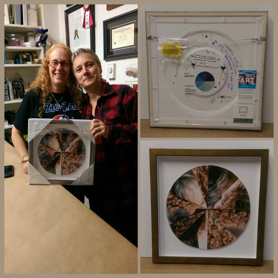 beebeeBetty's tweet photo. #1stcommission #analog #cprint #photocollage #customhairocculus #customframed #backofart visible through #plexiglass https://t.co/VU5Nhriej6