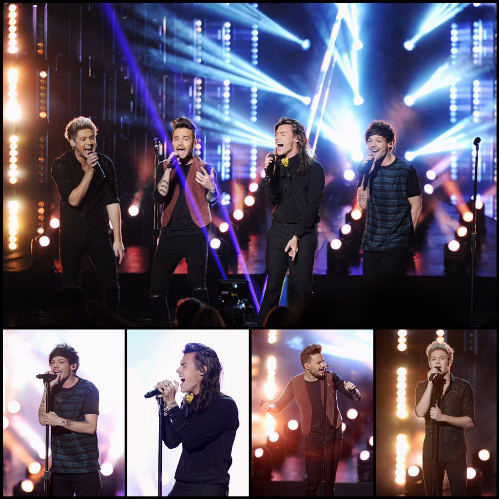 peacock_theater's tweet photo. .@onedirection had everyone in the theater singing along to their performance of "Perfect" @TheAMAs #AMAs https://t.co/YfVal5kjIn