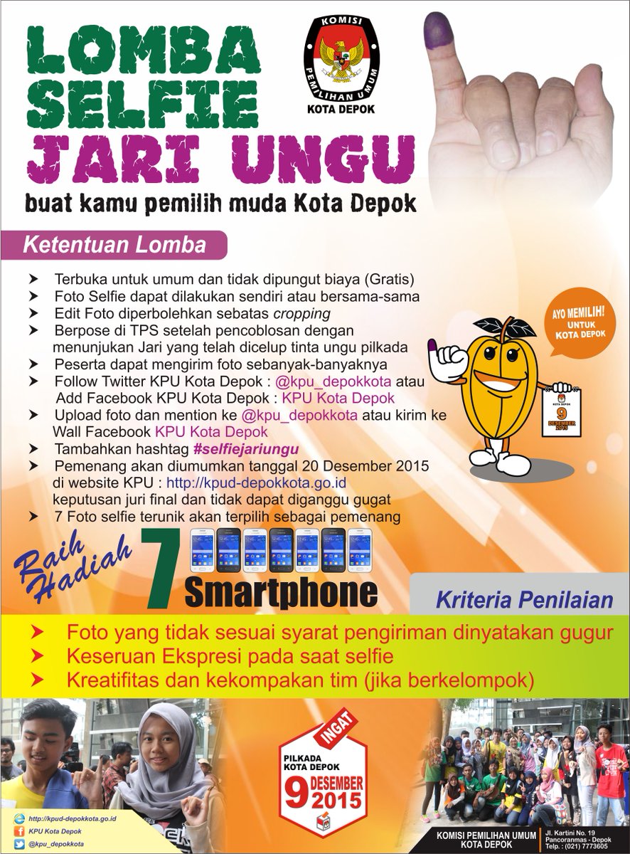 ayooo ikutan bagi pemilih muda kota depok,,, <a href="/Namaku_tnh/">Namaku Titik Enha</a> <a href="/NanaShobarna/">Nana Shobarna</a> #sefiejariungu