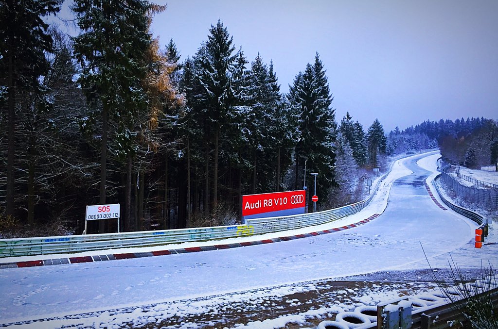 Good morning from the #snowy #Nordschleife #nring #whitehell