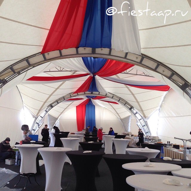 FiestaAp's tweet image. Оформление шатра по случаю открытия платного участка федеральной автомобильной дороги М11 Москва - Санкт-Петербург