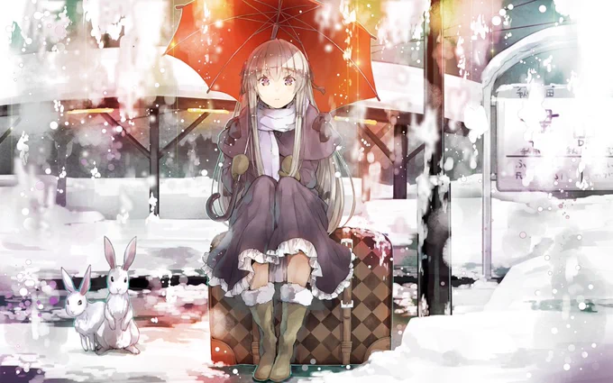 寒くなってきた!昔お仕事で描かせていただいたイラストです 4年位前かな? 