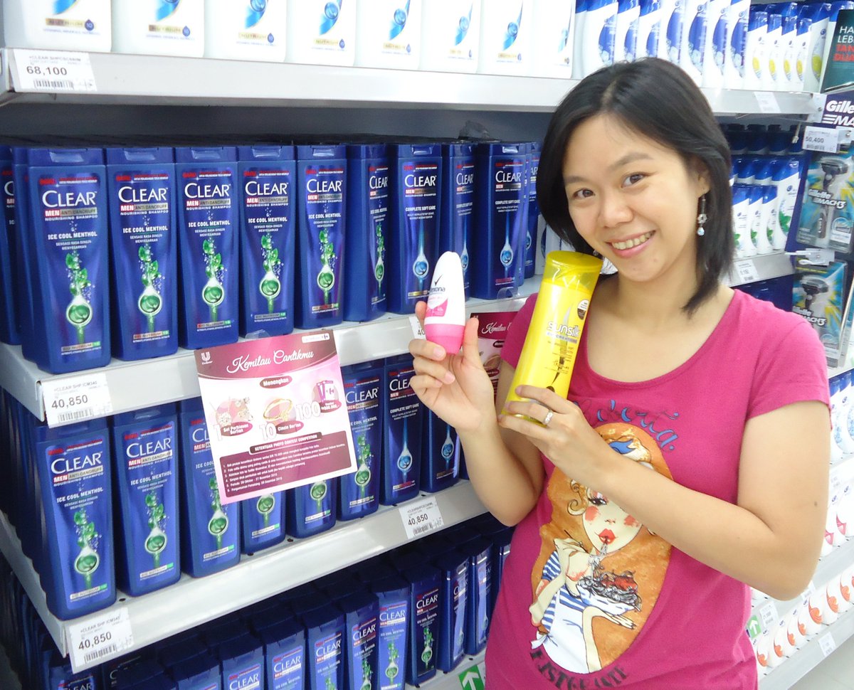Kugunakan Sunsilk yang dibeli dengan murah di @Carrefour_ID ,rambutpun indah dan wangi #kemilaucantikmu #carrefourID