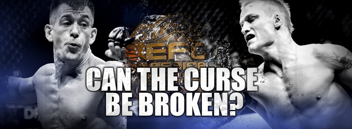 19 Days to go!
Will <a href="/buirskiBOY/">David Buirski</a> make history on 12 December, or will <a href="/thepunishermma1/">Martin van Staden</a> keep the curse running? #EFC46