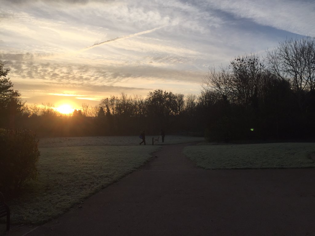 Sam__Thomson's tweet photo. Sun up on the first #frost at #Badocks #Woods @bristolparkhive @bristolparks https://t.co/oN3BnzF5sF