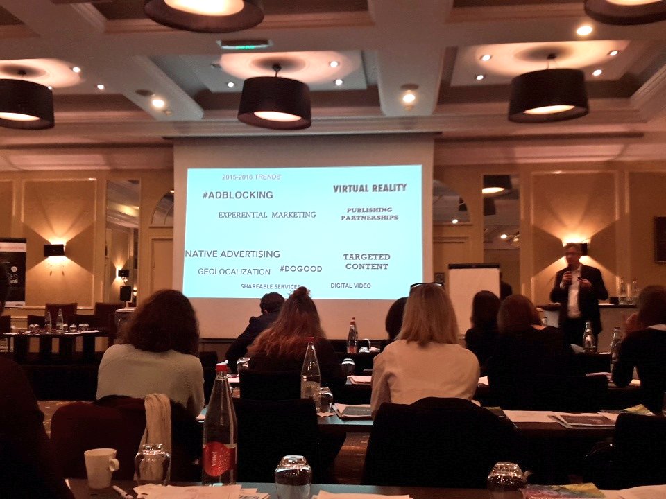 AnthonyBabkine's tweet photo. On ouvre le #TendancesCom2015 de @strategies1 
Heureux de présider cette séance :) #communication https://t.co/1Vxhvdpgux