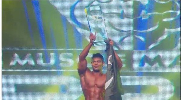 mohsinhadeed's tweet photo. Pakistani #Body_Builder Salman Ahmed has #won gold medal at World Muscle Mania in Las Vegas, America. https://t.co/beAvvWfYCB
