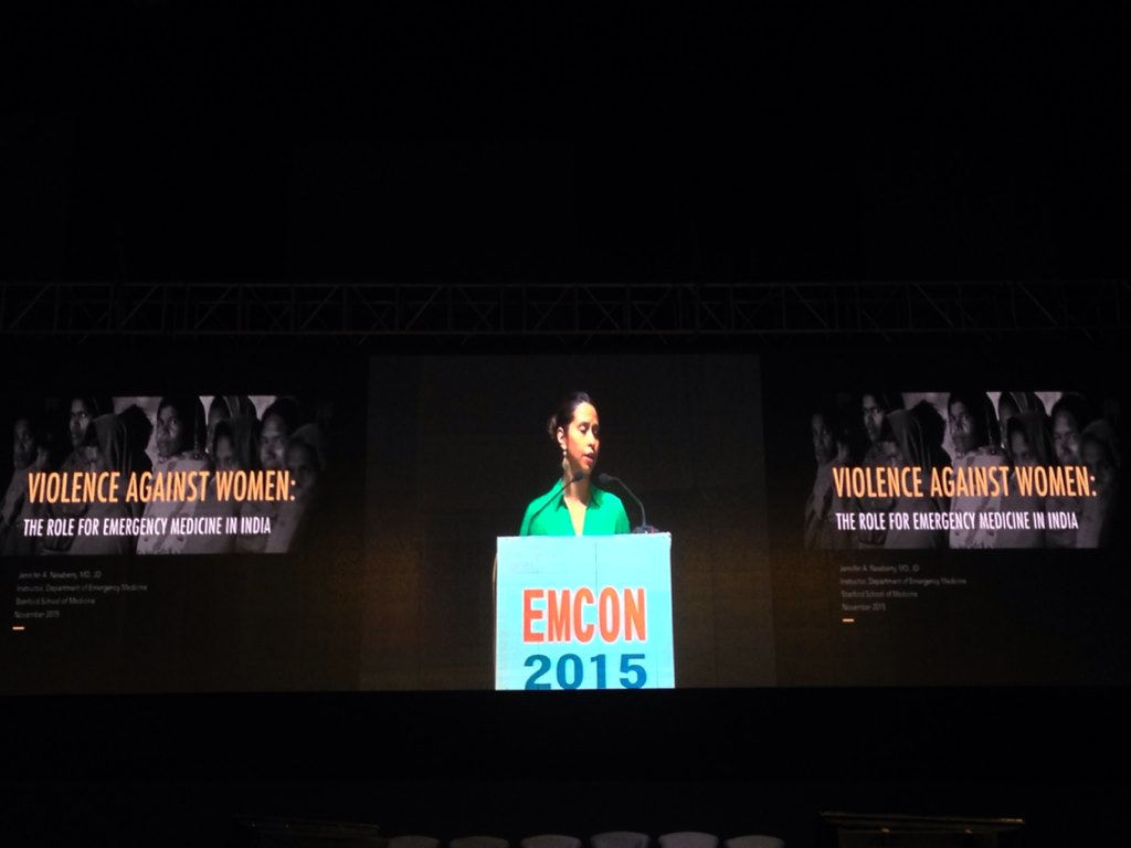 VivetaLobo's tweet photo. @MTYK079 looking good on the big #EMCON15 stage! @StanfordEMRes https://t.co/RDjPbdANJt