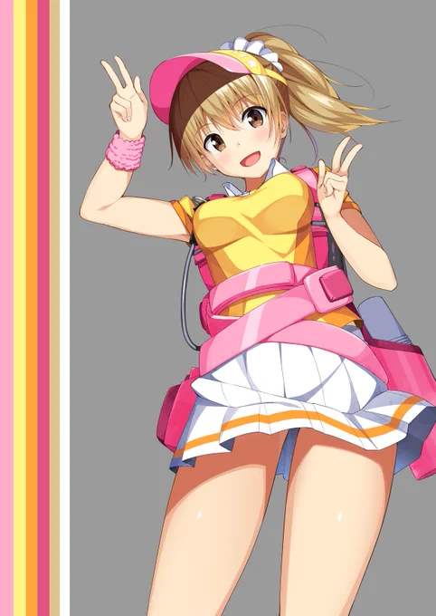 ビールの売り子描いた 