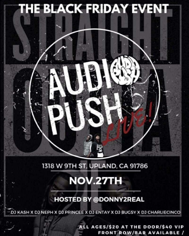 TRUSTENTGROUP's tweet photo. #nov27th #uplandcalifornia #stackandstarve @audiopush #live #allages #straightouttatheIE #hosted by @donny2real https://t.co/RP5wkggURq