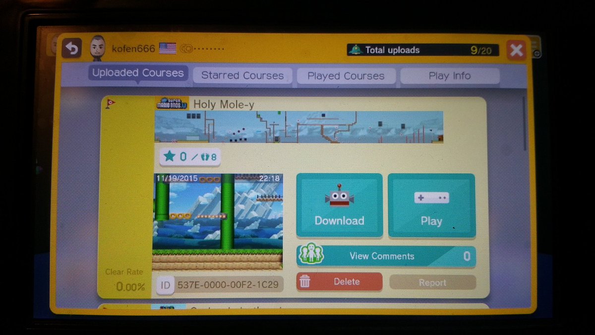 kofen13's tweet photo. New Mario Maker level.
#supermariomaker #mariomaker #mariomade #KofenPlays #nintendo #wiiu @mariomadecom https://t.co/89kkzRDP14