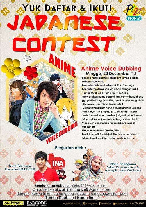 tokyones's tweet photo. Ayooooo!! yang suka jejepangan kyknya Wajib Datang ke Event @plaza_blokm #EventJepang  #Jepang #Cosplay #event2015 https://t.co/Pza34ZyRpO