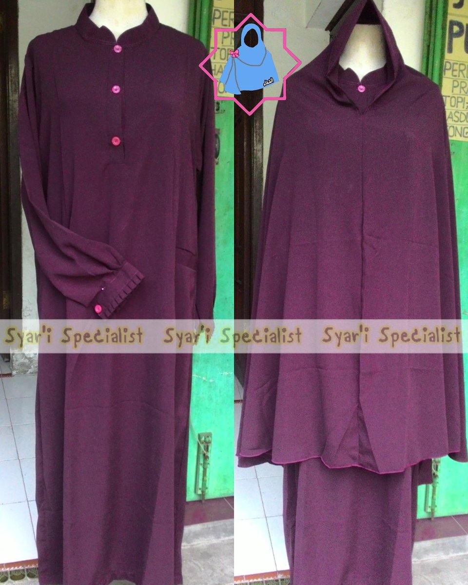 SyariSpecialist's tweet photo. Bismillah ^^
Ready stock SiS Simply Set (GamisJilbabCadar) ● Maroon ● Matt. Wolvis ● 160rb

082257170163 / 53C5059D https://t.co/ncw2mjyCup