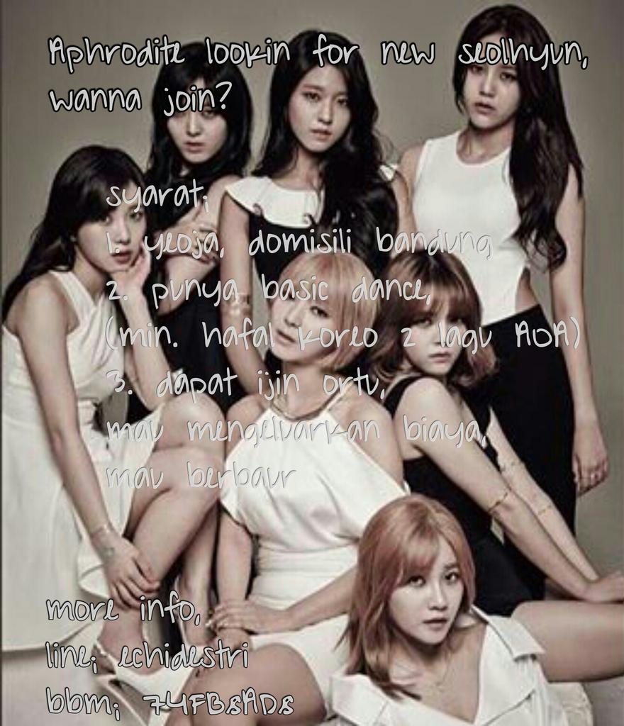 [HELP RT] open audition for seolhyun position? Interest? Contact us^^