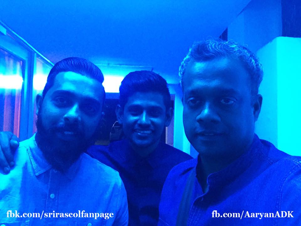 AaryanDineshK's tweet image. one of the most memorable day with @menongautham &amp;amp; @SriRascol... something good going to happen soon!