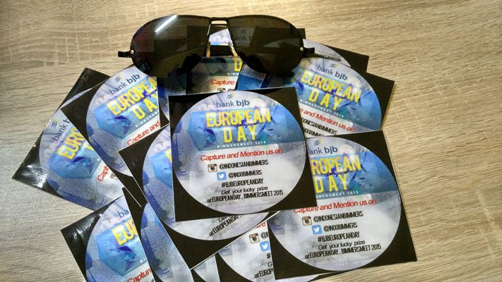 Twitpic stiker EUROPEAN DAY + mobil eropa kamu dengan hastag #BJBEUROPEANDAY dan mention ke <a href="/IndoBimmers/">Indonesian Bimmers</a>