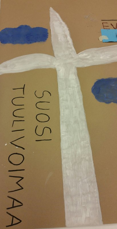 Ymppilukio's tweet photo. "Suosi tuulivoimaa ja uusiutuvia energianlähteitä" #pariisi2015 #ilmasto https://t.co/gUiEJOSTdh