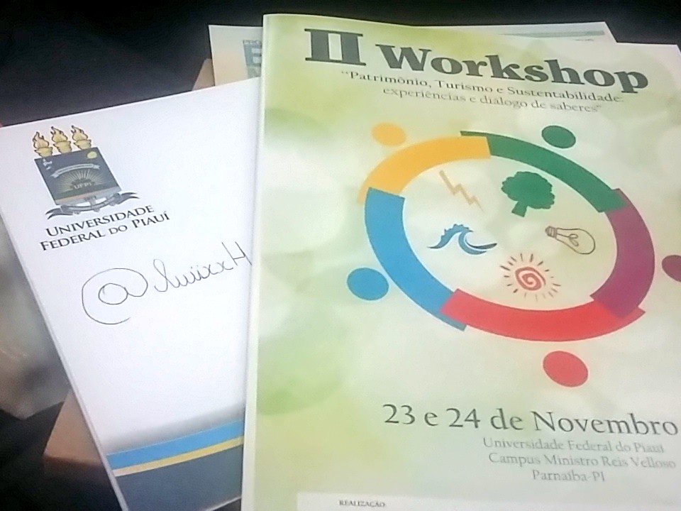 luiixxH's tweet photo. Diretamente do #IIWorkshop "Patrimônio, Turismo e Sustentabilidade" live in UFPI 😉 https://t.co/KIQ0KfW1EK