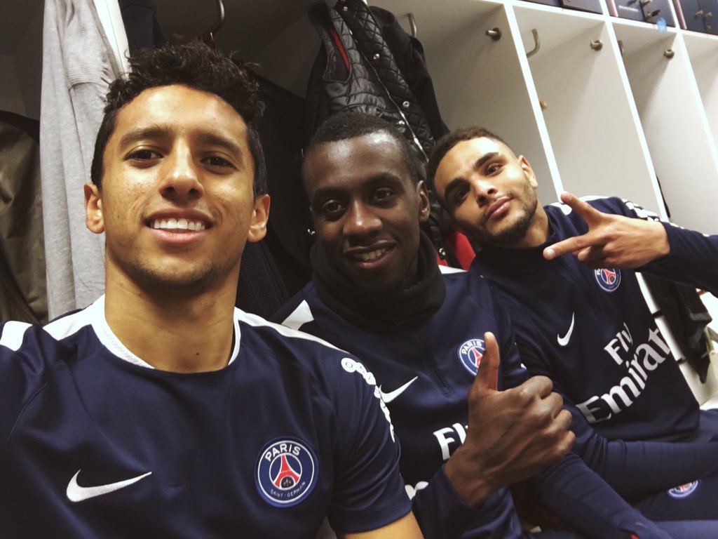 marquinhos_m5's tweet photo. Après l'entraînement avec @MATUIDIBlaise et @layvinkurzawa | Apos o treino de hoje! https://t.co/wQucUACyhC