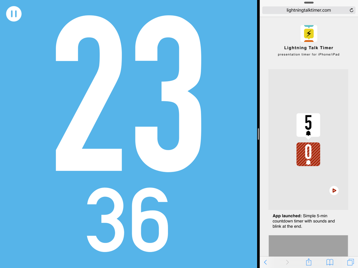 lttimer's tweet image. Multitasking-ready version 4.1.0 is now on App Store!