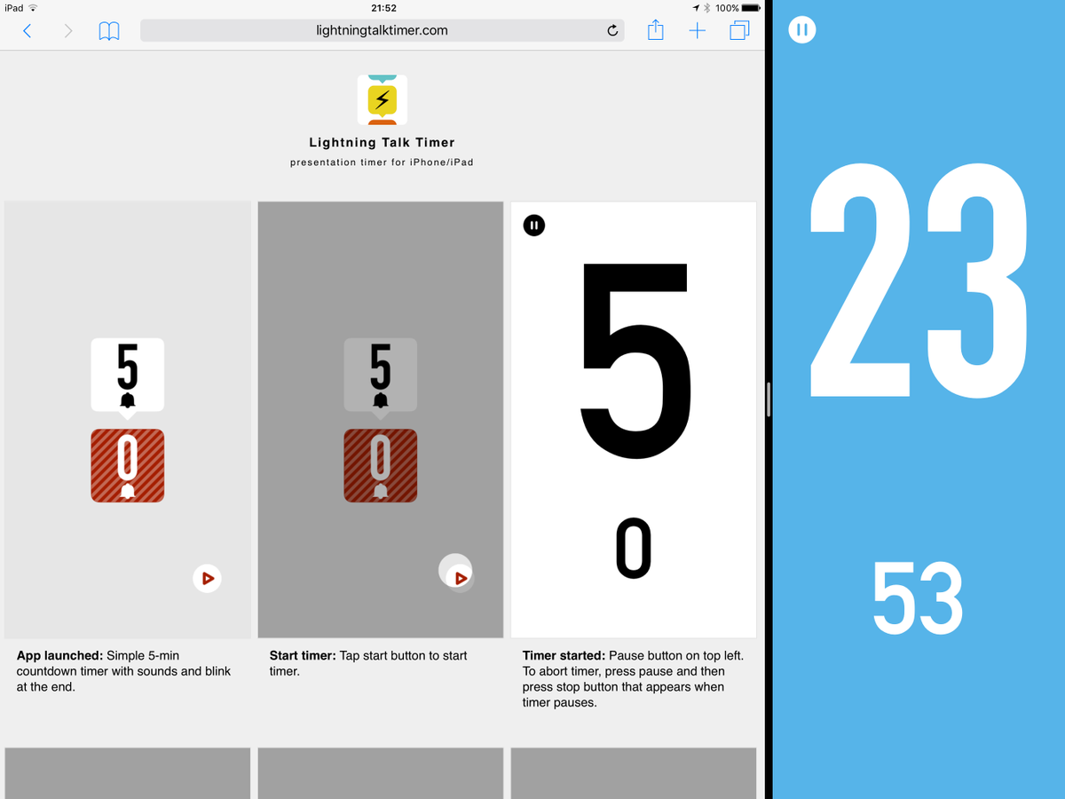 lttimer's tweet image. Multitasking-ready version 4.1.0 is now on App Store!