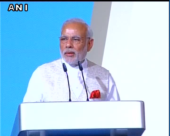 ANI's tweet photo. We must de-link terrorism from religion and assert the human value that defines every faith: PM Modi https://t.co/heIRab93wY
