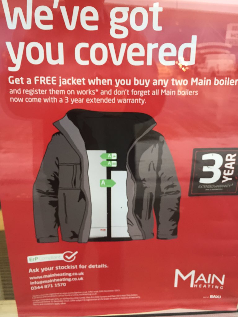 Baxi_Scotland_S's tweet photo. Main jacket promo ends 30th November https://t.co/GGcOeT4Von https://t.co/HrZa58huQ0