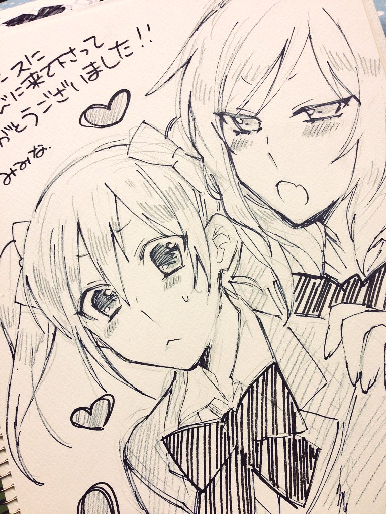 今日のスケブ!楽しく描かせて頂きました〜! 