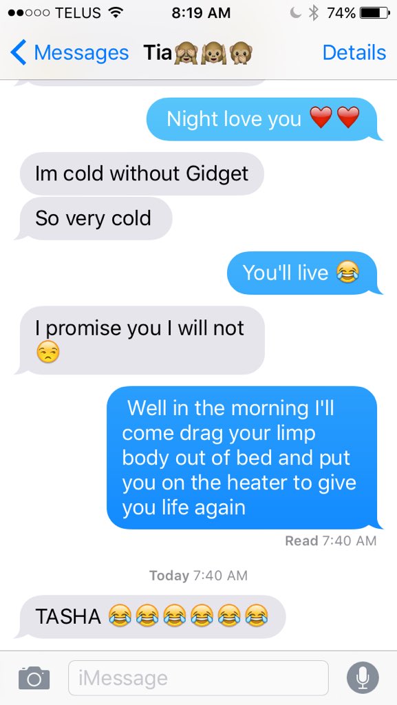 natashagullz's tweet photo. Chilly Tia 😂 https://t.co/wJZEGlkY8a