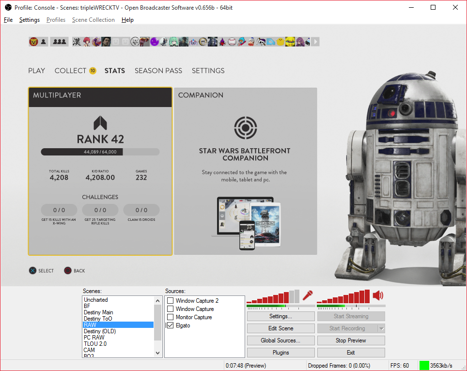 tripleWRECK's tweet photo. Apparently my KD is over 4000 in #Battlefront. MOM GET THE CAMERA! Kappa https://t.co/ywq2YhDYRa
