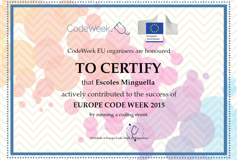 escolaminguella's tweet image. Hem participat al @CodeWeekEU fent activitats de codificació amb l'aplicatiu @kodable. #CodeWeek2015