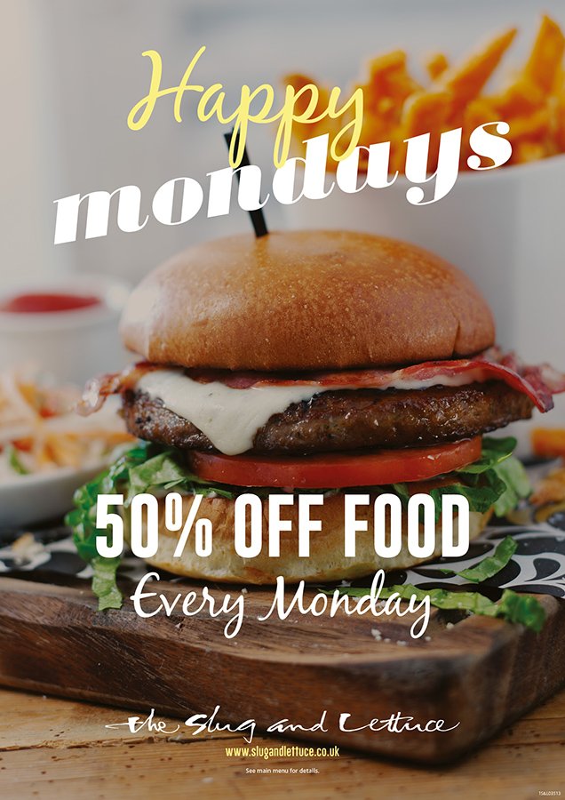 Cold start to the day!!  Come and warm up with 50% off food all day! #HappyMonday #Oxford #Food #Discounts