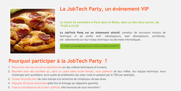JobProd_Java's tweet image. #JobTechParty : recrutez vos futurs collaborateurs autour d’une pizza ow.ly/UO0l8