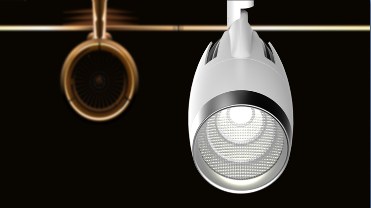 RUIDesign1's tweet image. Track light in shape of an areoengine from RUI @RUIDesign1 . Perfect heat dissipation!