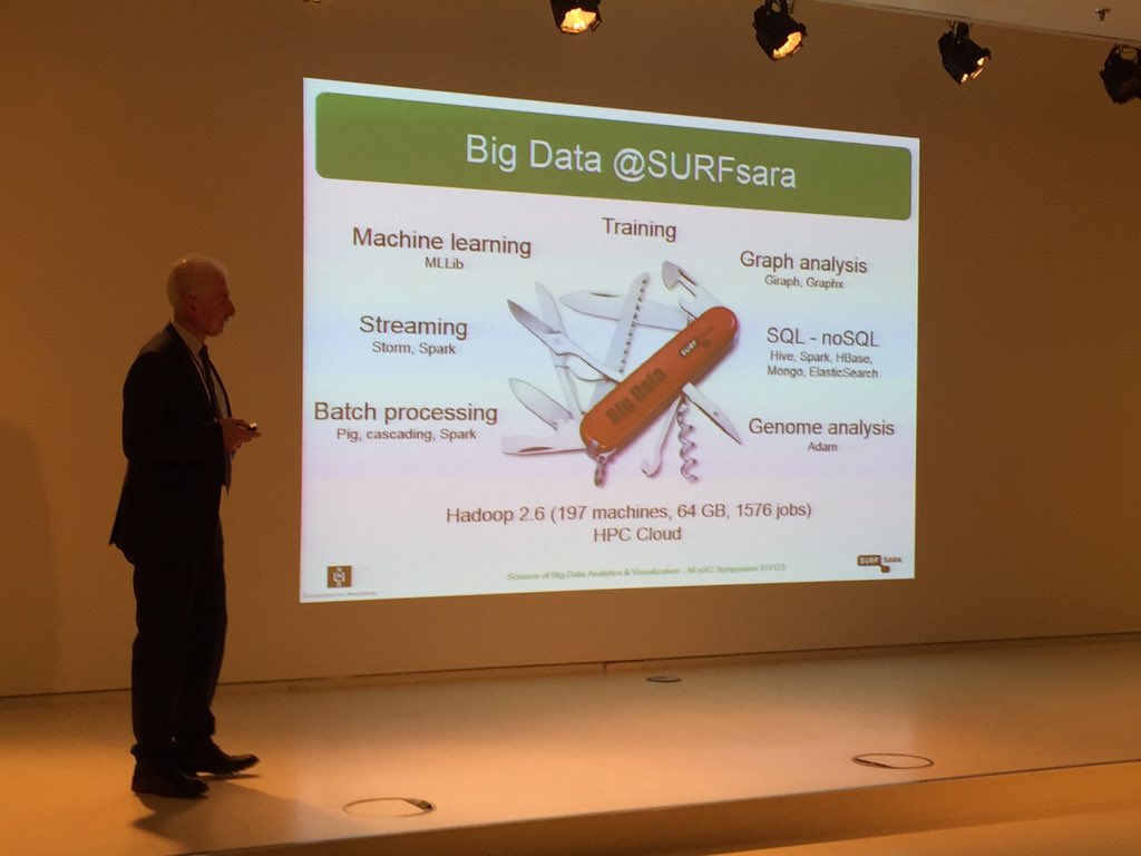 gera_p's tweet photo. The #bigdata tooolkit of @SURFsara_NL #SBDAV https://t.co/1cUq0fPduB