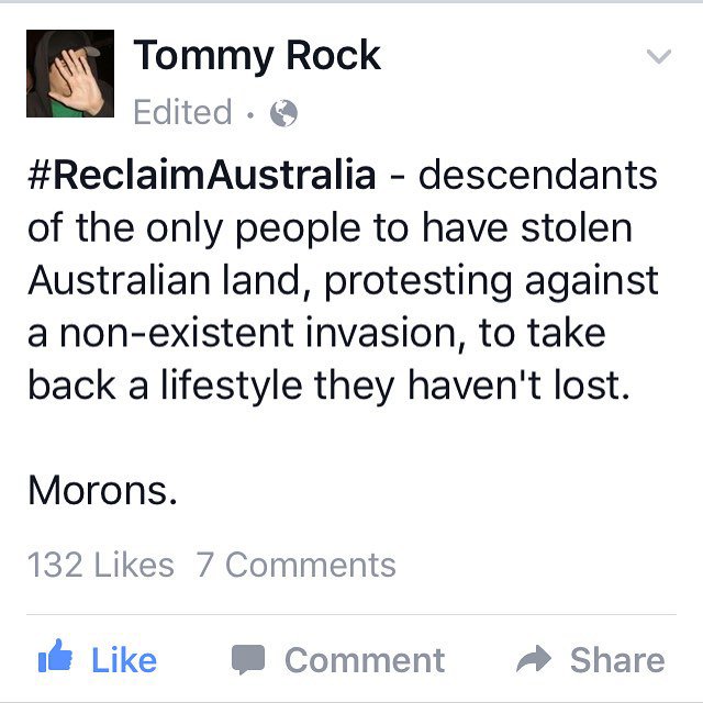 #ReclaimAustralia