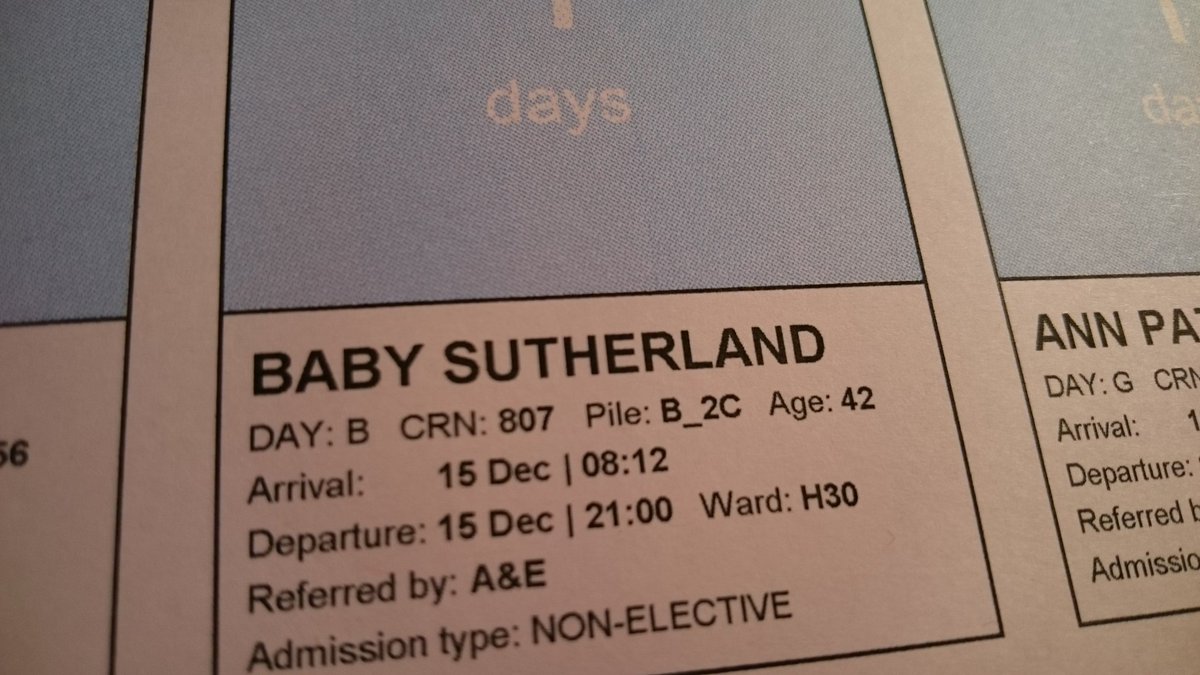 kurtstat's tweet image. Baby Sutherland: 42 years old. Sometimes the anonymization of #Flowopoly cards goes awry... #FlowDataSymposium