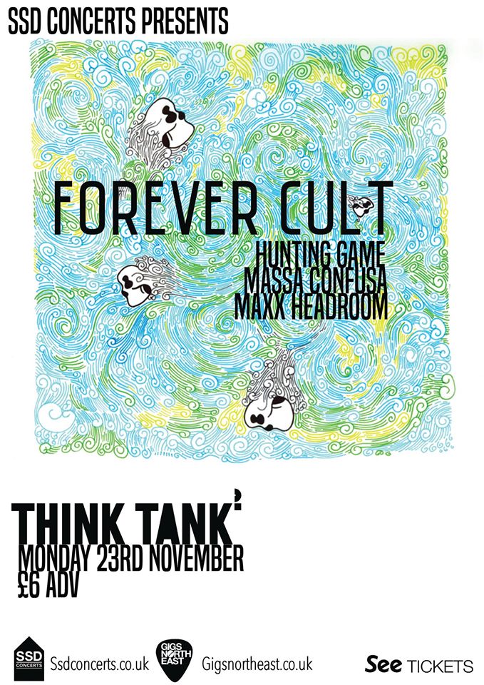 Tonight we play @wearethinktank with <a href="/Forever_Cult/">Forever Cult</a> Doors are at 7 Get down nice and early you don't want to miss out